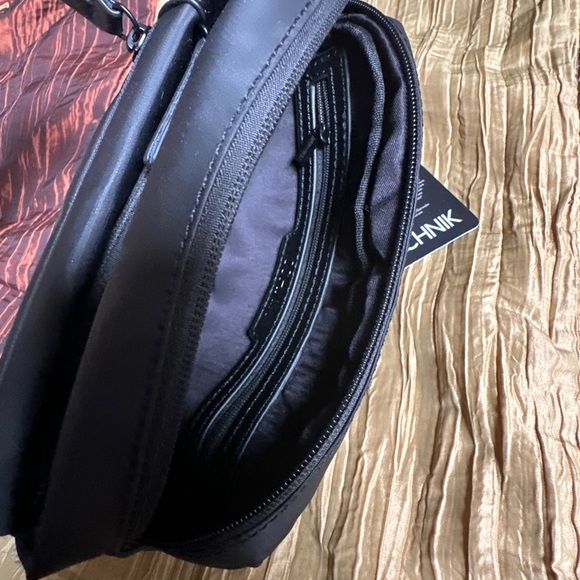 OCHNIK Man’s Zip Toiletry Bag, Genuine Leather + Nylon, Black, NWT - Picture 7 of 12